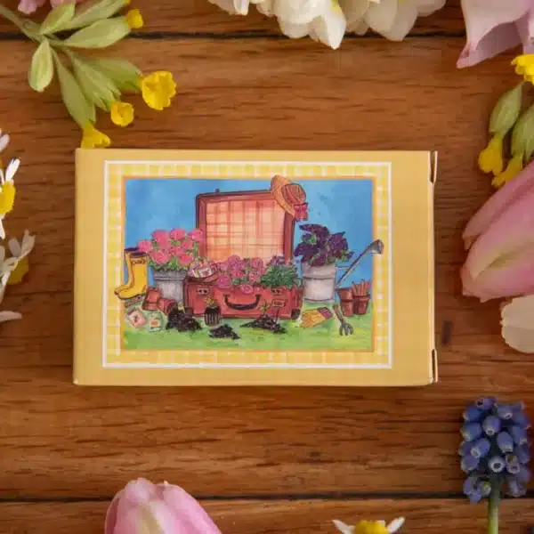 mini puzzle valise de printemps de caro from woodland de 99 pièces