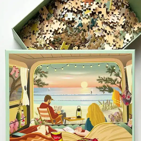 puzzle camper by the ocean de vissevasse de 1000 pièces