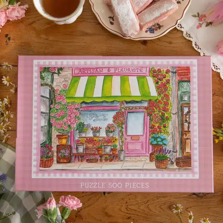 puzzle chez le fleuriste de caro from woodland de 500 pièces
