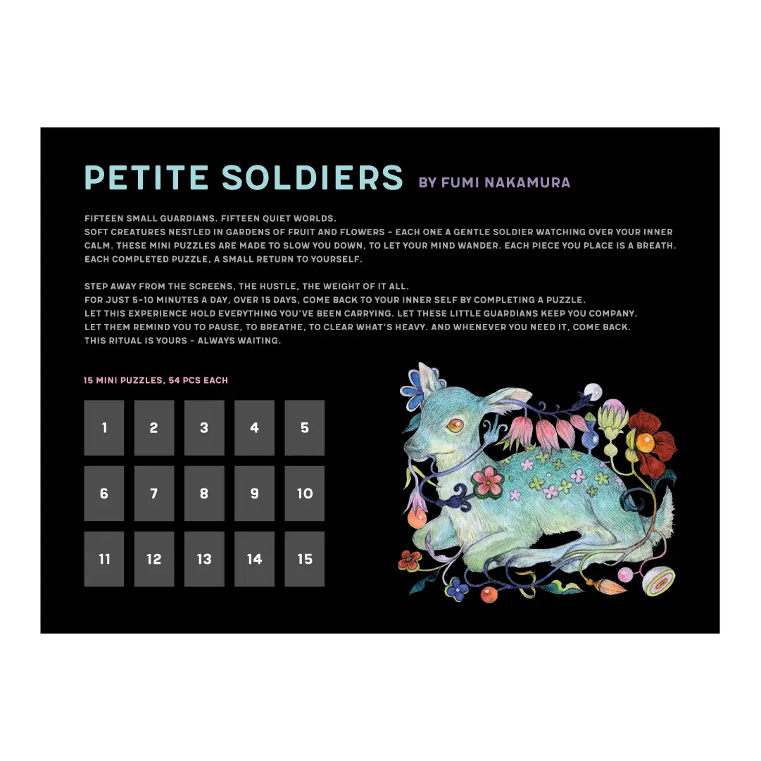 puzzle coffret soonness petite soldiers arrière boite