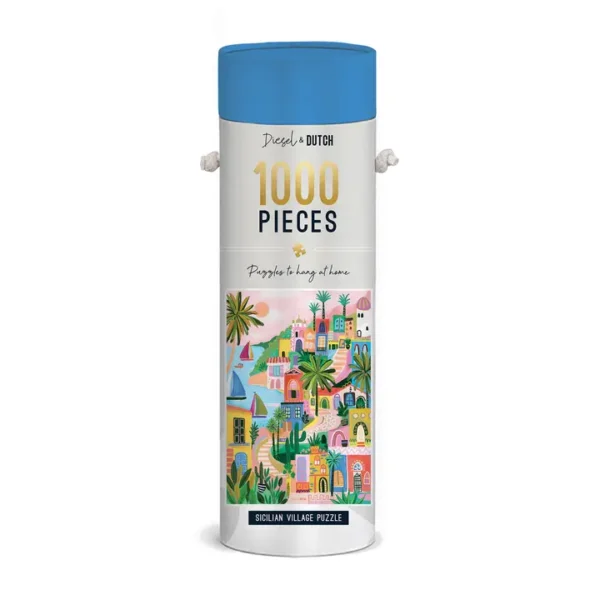 puzzle sicilian village de diesel & dutch de 1000 pièces
