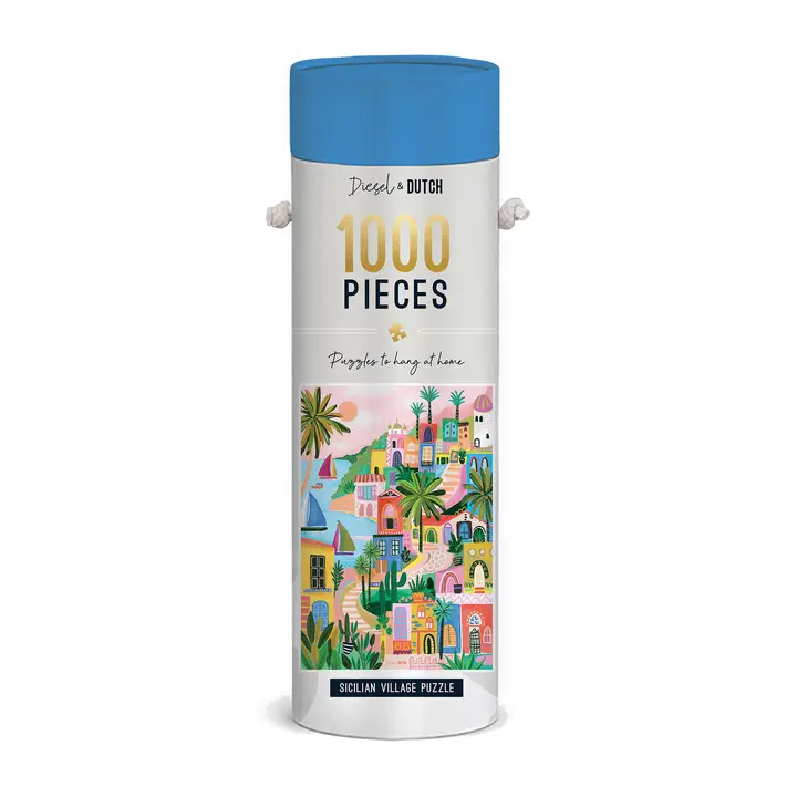 puzzle sicilian village de diesel & dutch de 1000 pièces