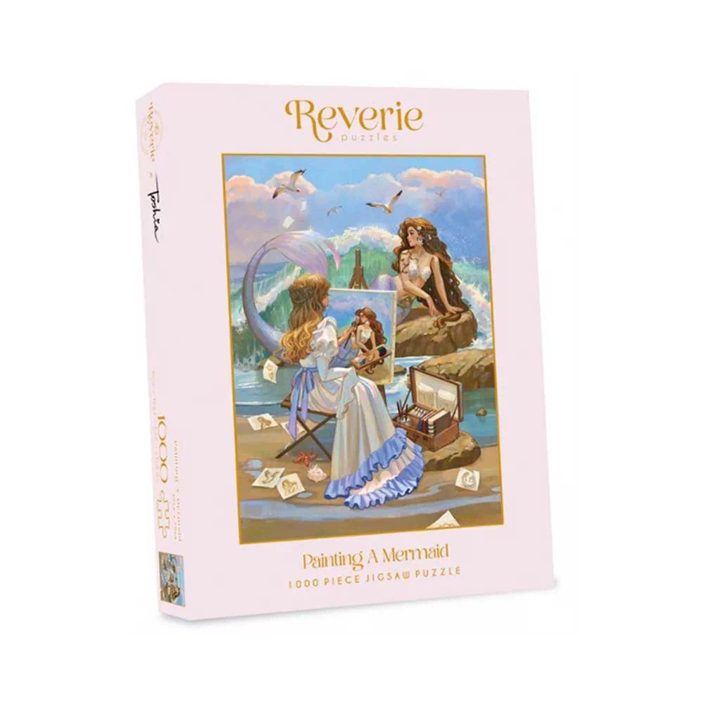Puzzle Painting a Mermaid - Reverie Puzzles - 1000 pièces - Trevell