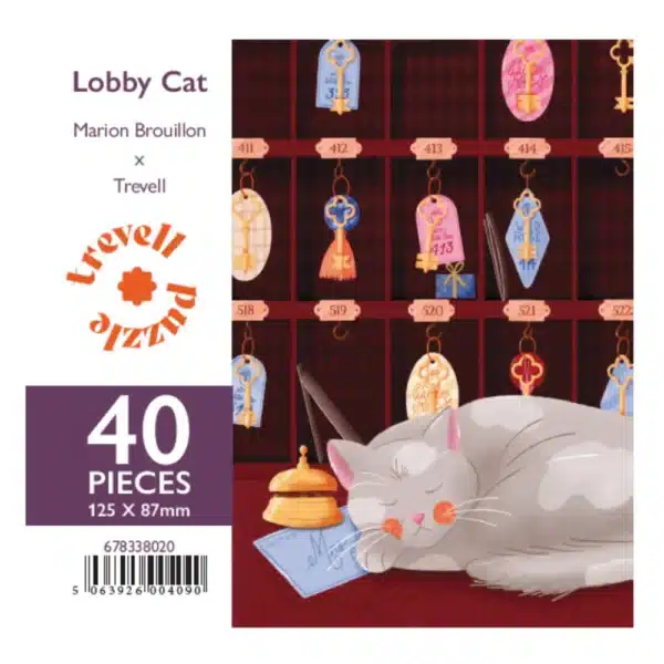 puzzle wentworth trevell lobby cat 40 pieces bois