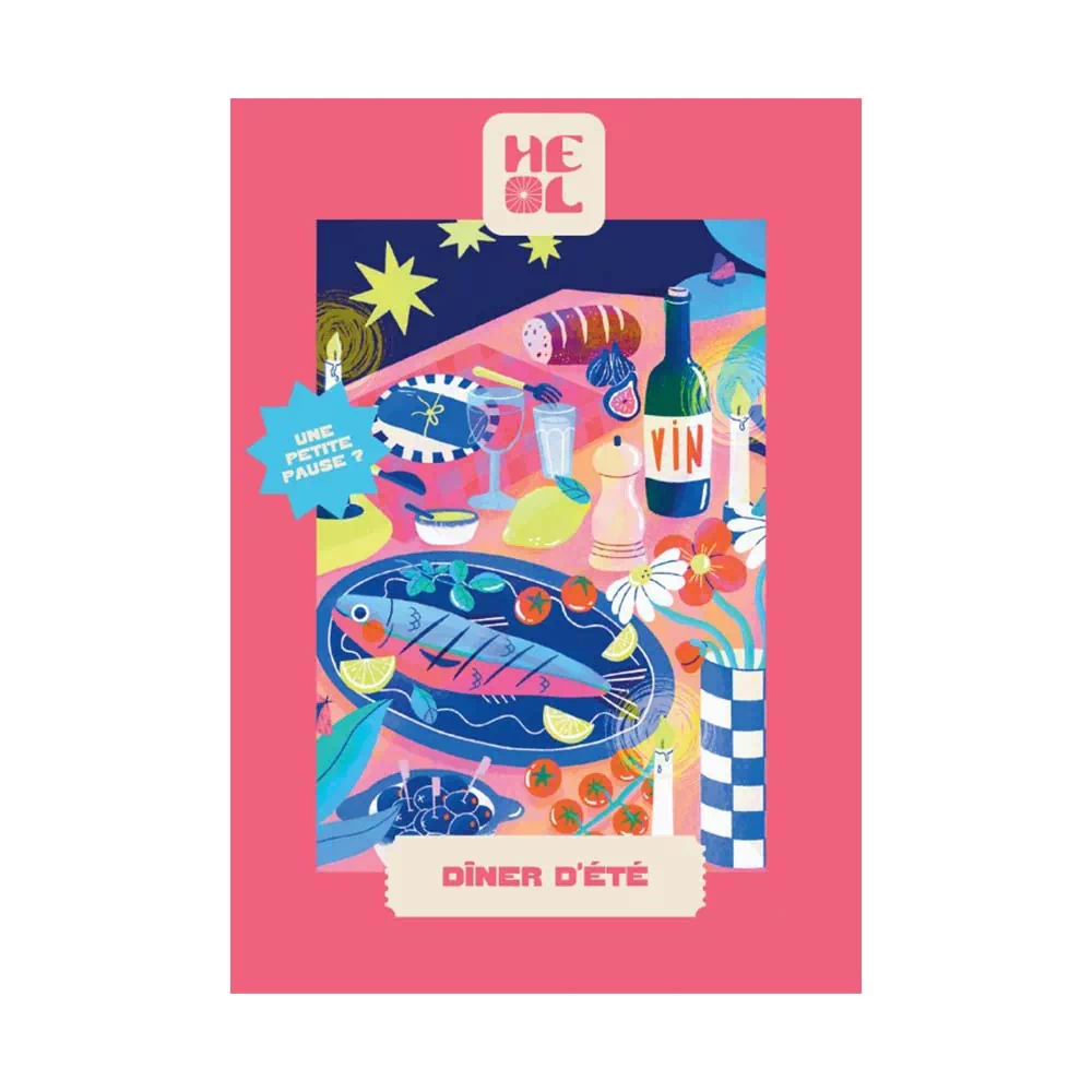Mini puzzle diner d'été de les éditions heol de 99 pièces