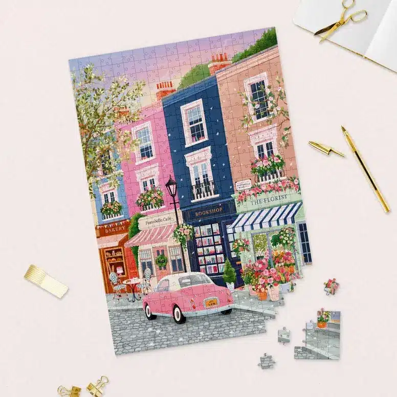 puzzle monté du puzzle portobello road de simply katy de 1000 pièces