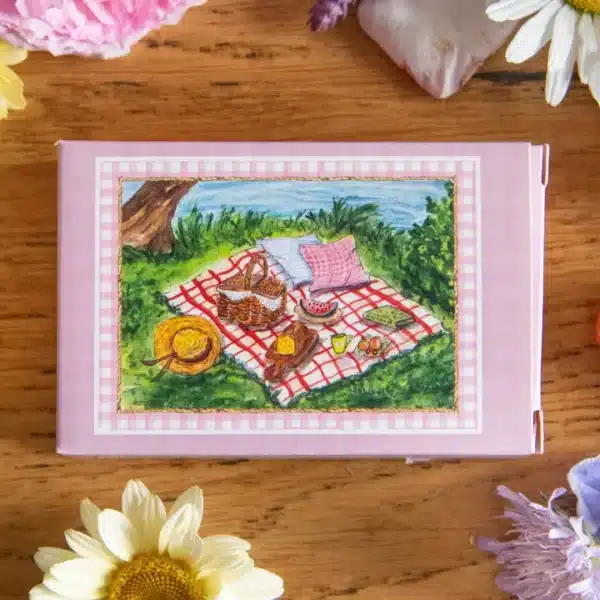 mini puzzle pique nique d'รฉtรฉ de caro from woodland de 99 piรจces