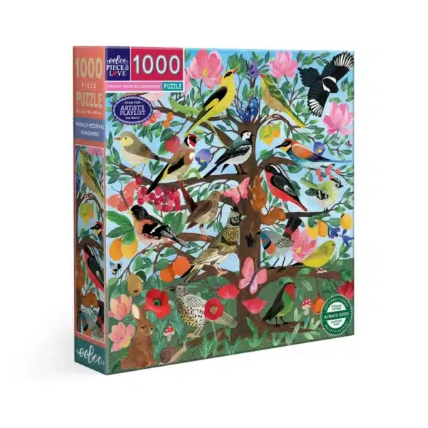 puzzle french medieval songbirds de eeboo de 1000 piรจces