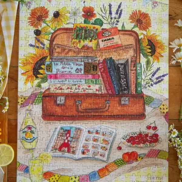 puzzle lectures d'รฉtรฉ de caro from woodland de 500 piรจces