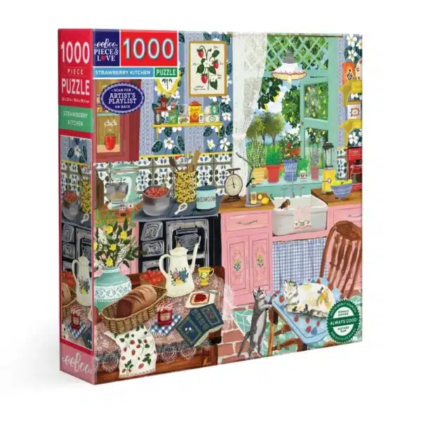 puzzle strawberry kitchen de eeboo de 1000 piรจces