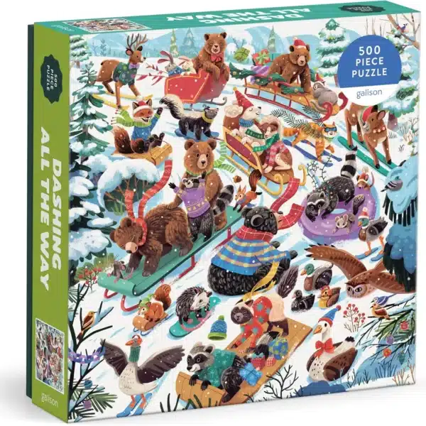 puzzle dashing all the way de galison de 500 pièces