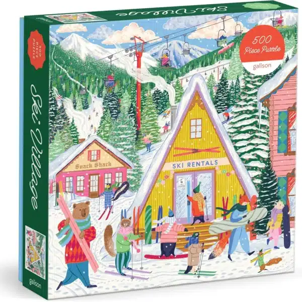 puzzle ski village de galison de 500 pièces