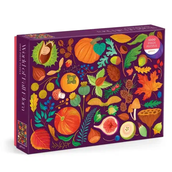 puzzle world of fall flora de galison de 1000 pièces