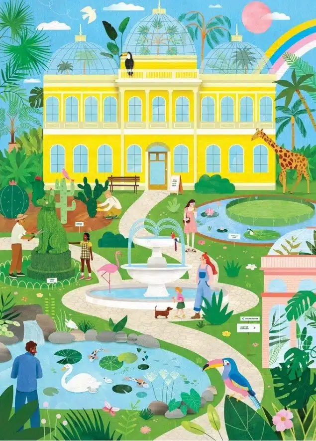 puzzle holiyay botanical garden 1000 pieces illu