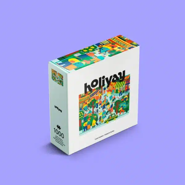 puzzle holiyay waiting for the bus 1000 pieces