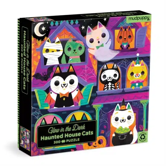 puzzle mudpuppy Haunted House Cats 300 Pieces