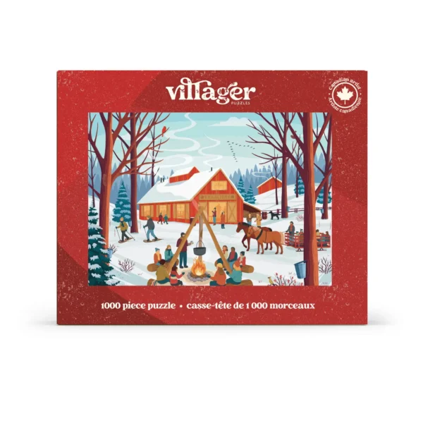 puzzle cabane à sucre de villager de 1000 pièces