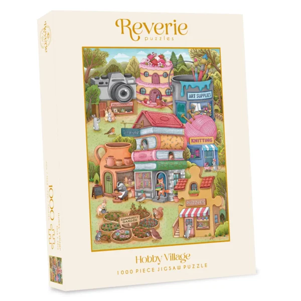 puzzle hobby village de reverie de 1000 pièces