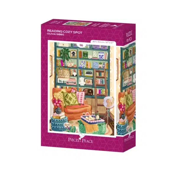 puzzle pieces and peace reading cozy spot 96 pieces