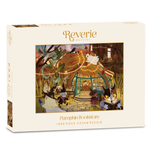 puzzle pumpkin bookstore de reverie de 1000 pièces