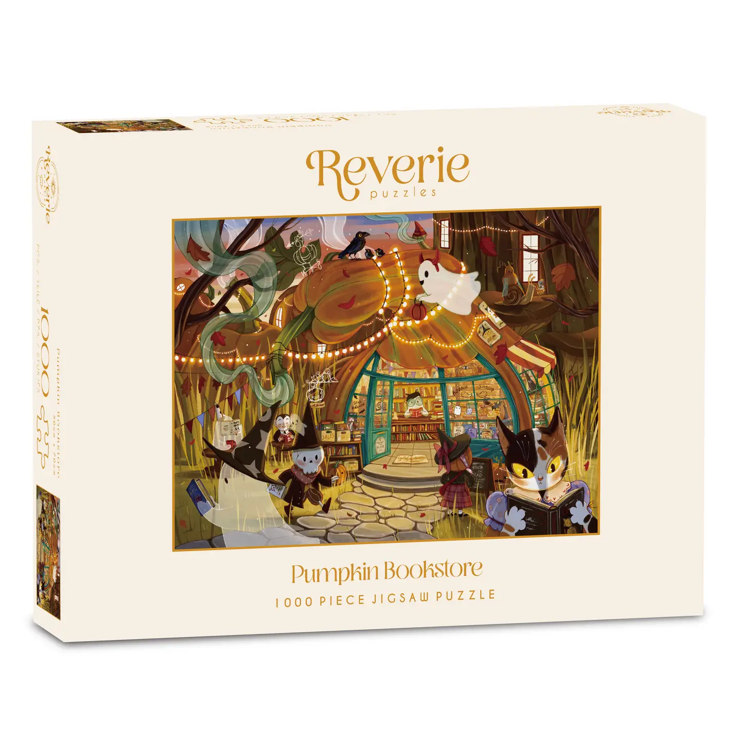 puzzle pumpkin bookstore de reverie de 1000 pièces