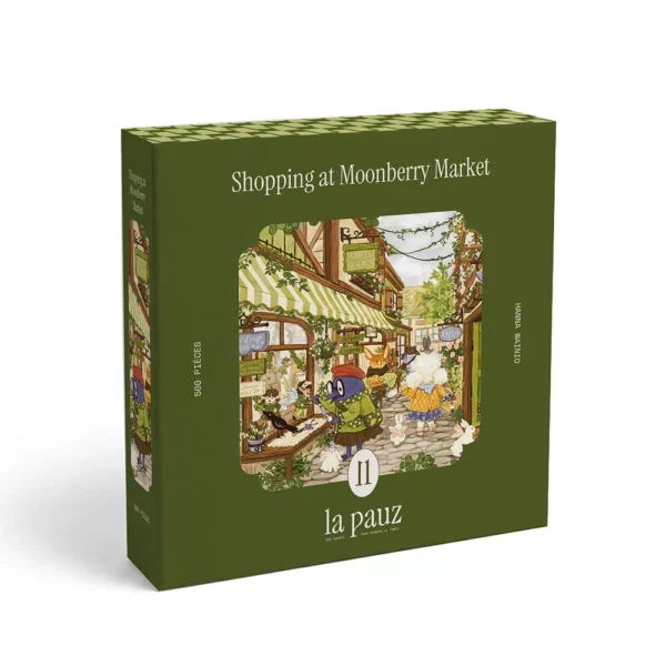 puzzle shopping at moonberry market de la pauz de 500 pièces