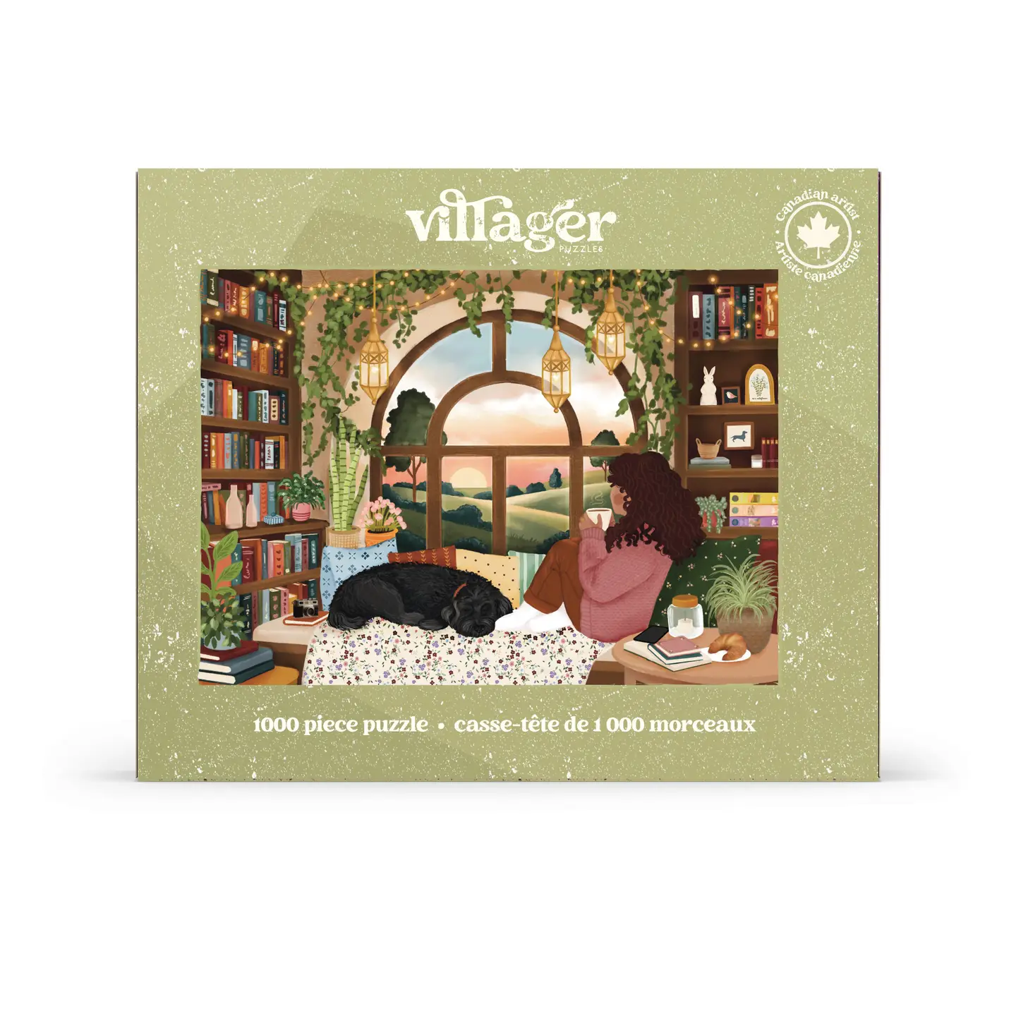 puzzle villager book nook 1000 pieces