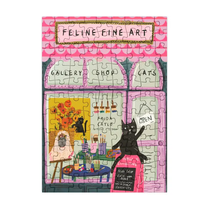 Mini puzzle Feline Fine Art – Happily – 99 pièces – Image 3