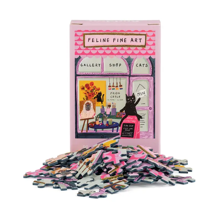 Mini puzzle Feline Fine Art – Happily – 99 pièces