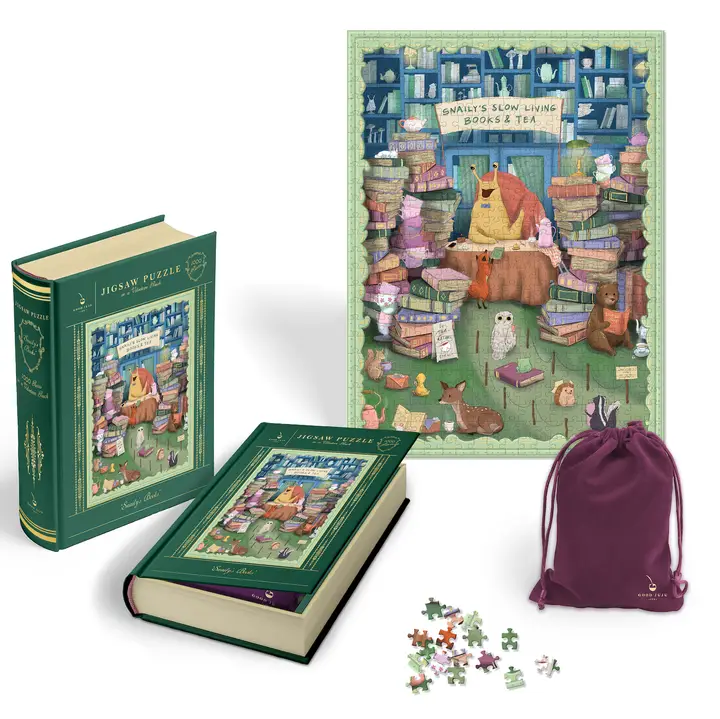 Puzzle Snaily's Books - Good Juju Ink - 1000 pièces – Image 3