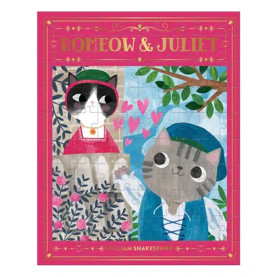 Puzzle Romeow & Juliet Bookish Cats - Galison - 100 pièces – Image 3