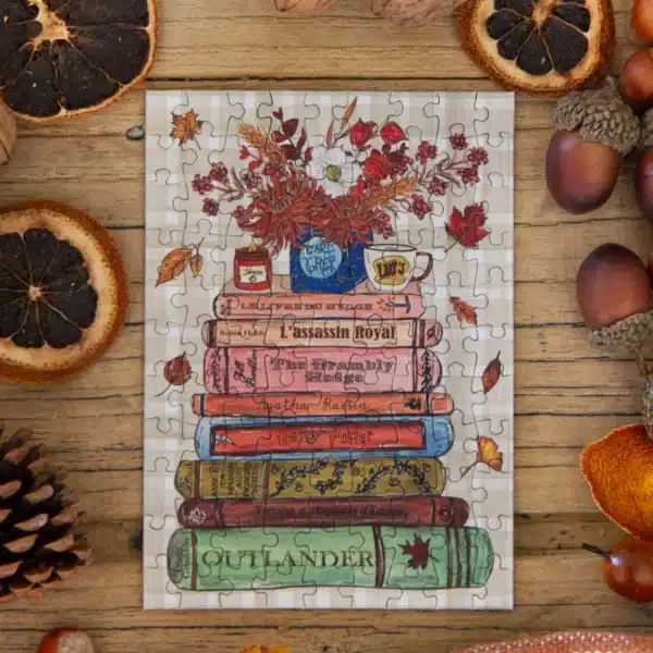 Mini puzzle Livres d'Automne - Caro from Woodland - 99 pièces