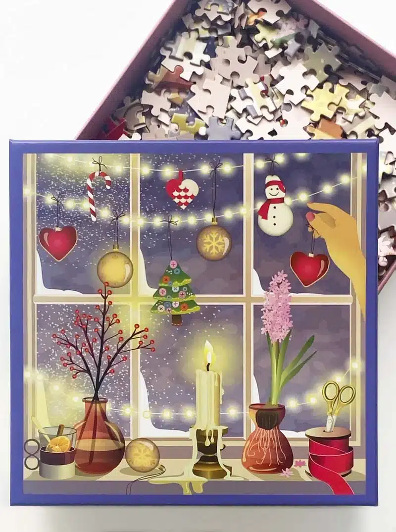 Puzzle Christmas Window - Vissevasse - 500 pièces