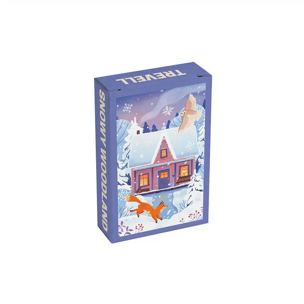 Mini puzzle Snowy Woodland - Trevell - 99 pièces