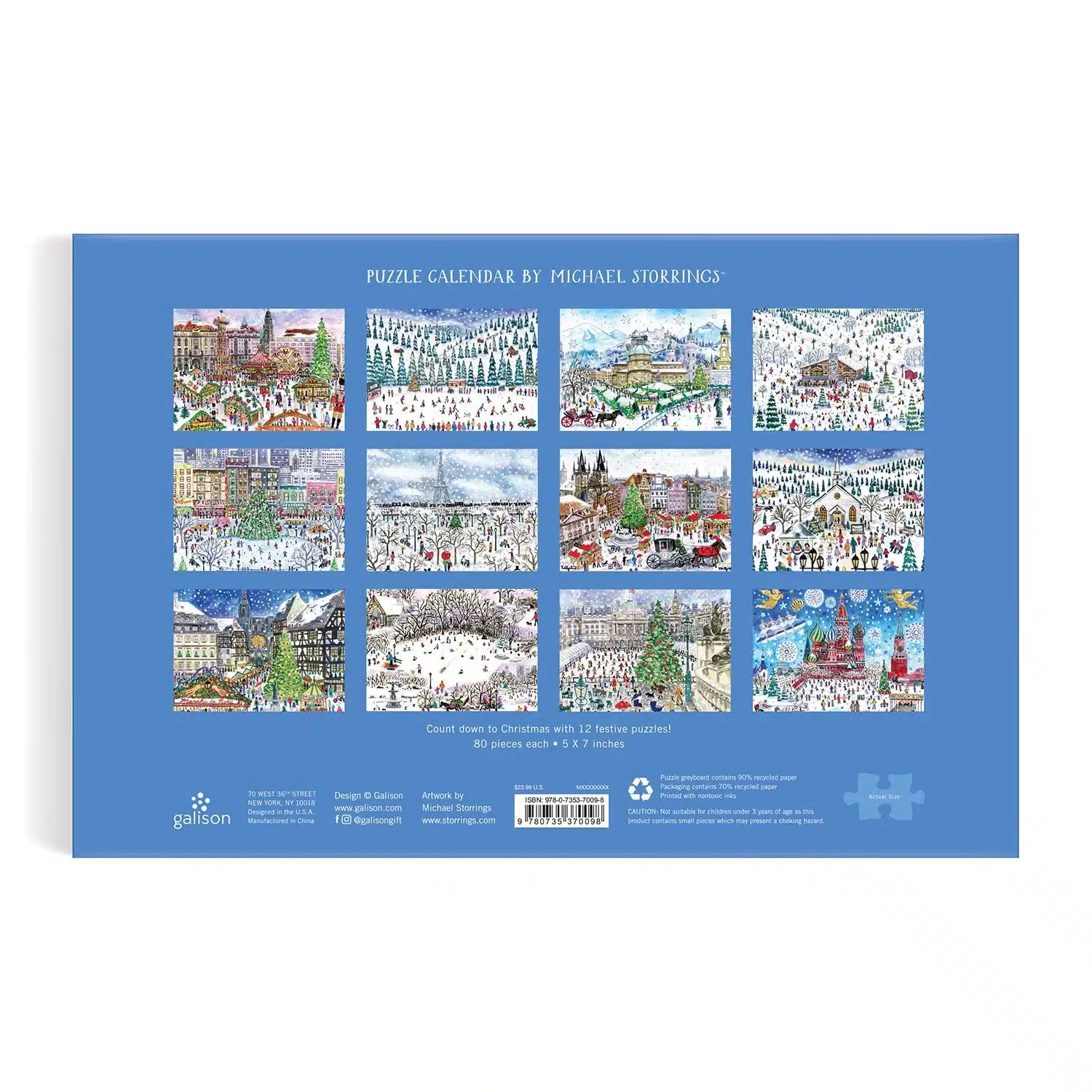 Calendrier de l'avent 12 Days of Christmas - Galison – Image 2