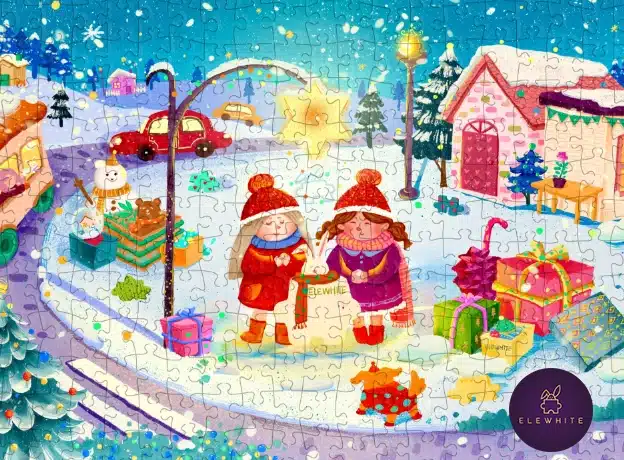 Puzzle Whimsy Town - Elewhite - 1000 pièces – Image 2