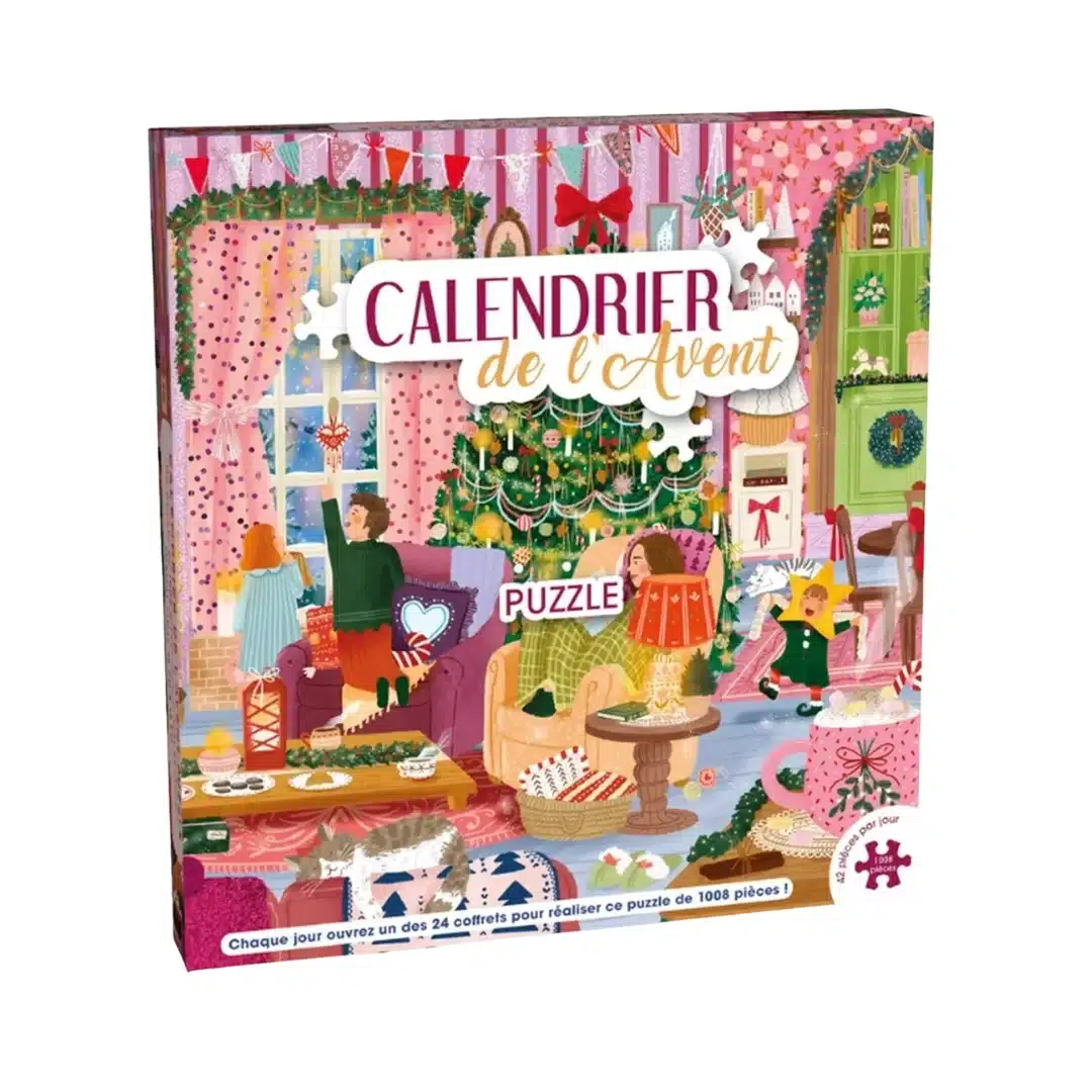 Calendrier de l'avent puzzle Cottage - Martinex