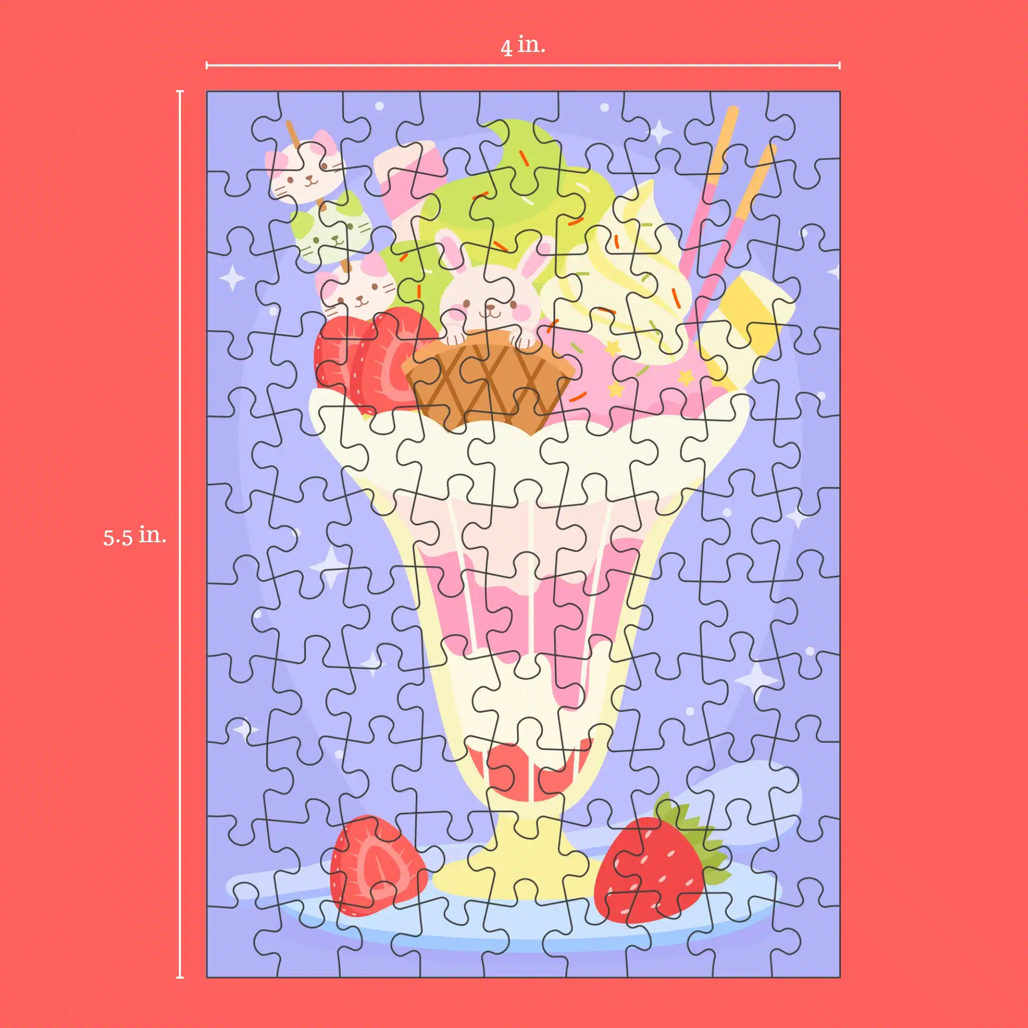 Mini puzzle Sundae - Puzzledly - 99 pièces – Image 2